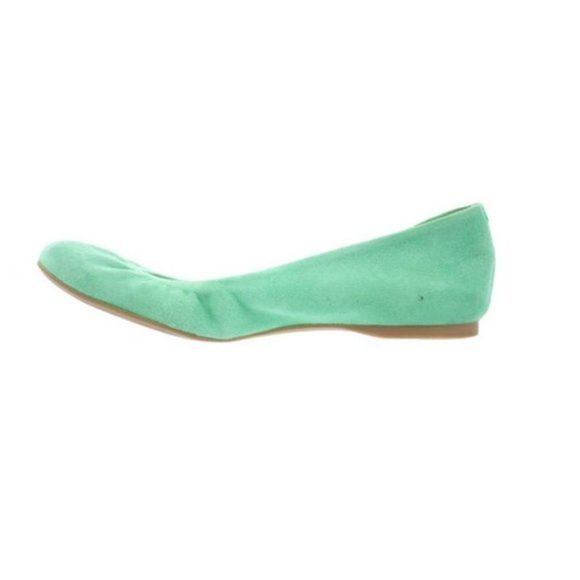 COPY - J.CREW 'Cece' Green Suede Ballet Flats Size 6.5